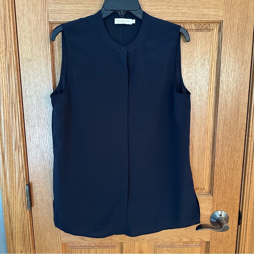 Tory Burch sleeveless blouse. Size 10.